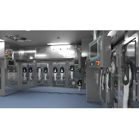 3D Pharmaceutical isolator Filling Line Interior
